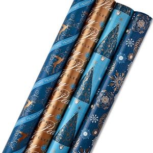 Christmas Wrapping Paper (NEW) Box of 4 Rolls